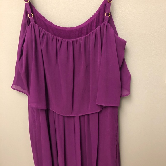 WHBM Maxi Ruffle Flounce Hi Lo Dress. Size 2 - Picture 5 of 5